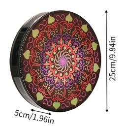 Tambor xamã boêmio com baqueta, decoração de férias, estilo étnico, som pequeno, tambor curandeiro, instrumento de percussão, 1 conjunto - Image 6