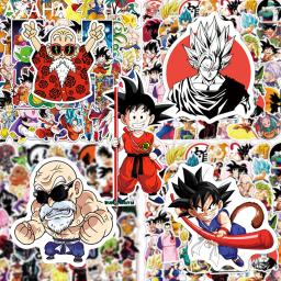 50/100 pçs anime dragon ball adesivos para crianças diy graffiti skate portátil garrafa de água motocicleta brinquedo dos desenhos animados decalques adesivo - Image 1