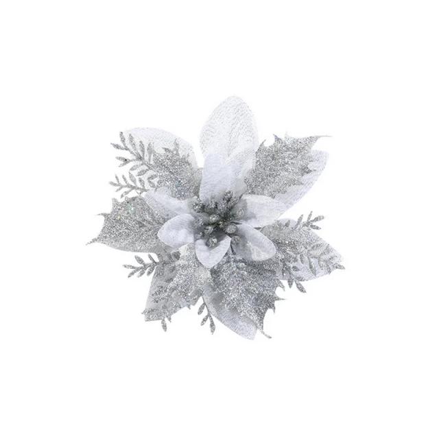 Glitter Artificial para Natal, Enfeites de Árvore, Decorações Festivas para Casa e Presentes, 14 cm