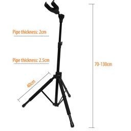 Guitar Gravity Vertical Support Stand, Automatic Lock Rack, Cabide de guitarra dobrável para baixo popular, 1 Metal, Drop Shipping - Image 6
