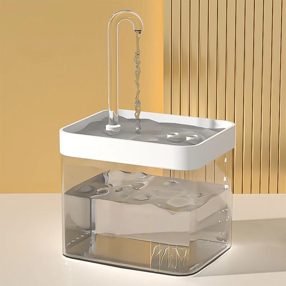 Cat Water Fountain Auto Filter Transparente Cat Drinker USB Mudo Elétrico Recircular Filtragem Bebedor para Gatos Dispenser de água - Image 1