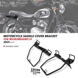 Para w230 meguro s1 2025 suporte da motocicleta sela saco tronco suporte lateral tronco saco titular novos acessórios - Image 1