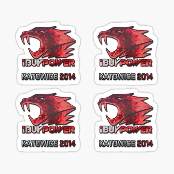 Adesivos Divertidos Ibuypower-Holo para Decoração de Quarto e Casa - 4 Pacotes com 5 Decalques para Carro, Laptop e Mais
