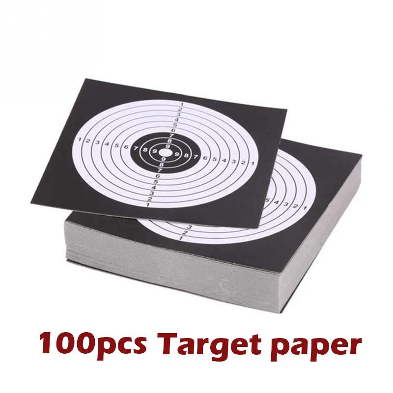Coletor de arma de tiro, coletor de bola bb de aço especial de 14x14cm e 100 peças de papel de tiro para arma de paintball airsoft - Image 1