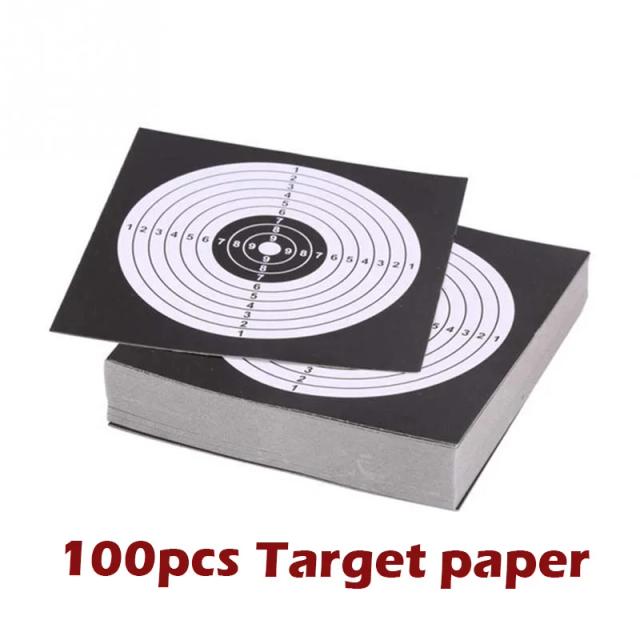 Coletor de Armas de Tiro com 100 Papéis para Paintball e Airsoft - 14x14cm de Aço Especial