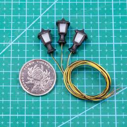 Miniatura LED Lawn Lamp Model, DIY Building, Sand Table, Cena do Jardim, Kits de Diorama de Luzes, 3V, 5Pcs - Image 3