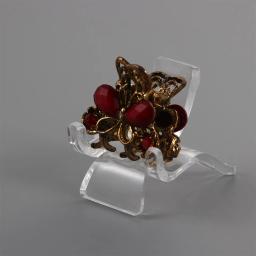 10 pçs acrílico transparente artesanato expositor para pequenos colecionáveis espécime geodes base suporte mineral suporte de exibição cavalete - Image 2