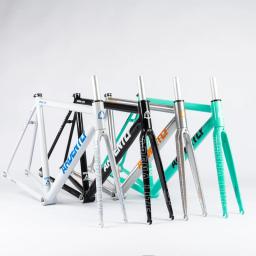 Ardently lite frameset 700c alumínio engrenagem fixa quadro & garfo pista fixie bicicleta 50cm 52.5cm 55cm peças de bicicleta de velocidade única - Image 5