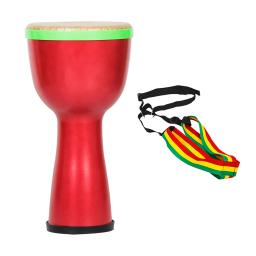 Instrumento Africano de Percussão para Crianças, Tambores Pequenos, Azul, Vermelho, Verde, Tipos de Maquiagem Facial, Uso em Óperas, 8" - Image 3