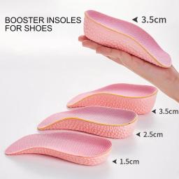 Palmilhas ortopédicas de altura para homens e mulheres, suporte do arco, inserções de elevação, palmilha booster, 2 pares - Image 5