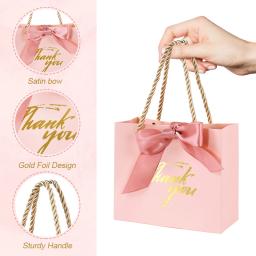 Obrigado Caixa De Presente De Papel, Favores Do Casamento para Os Convidados, Festa de Aniversário, Doces Cookie Packaging Bag, Baby Shower Decoração Suprimentos, 5 Pcs, 24Pcs - Image 6