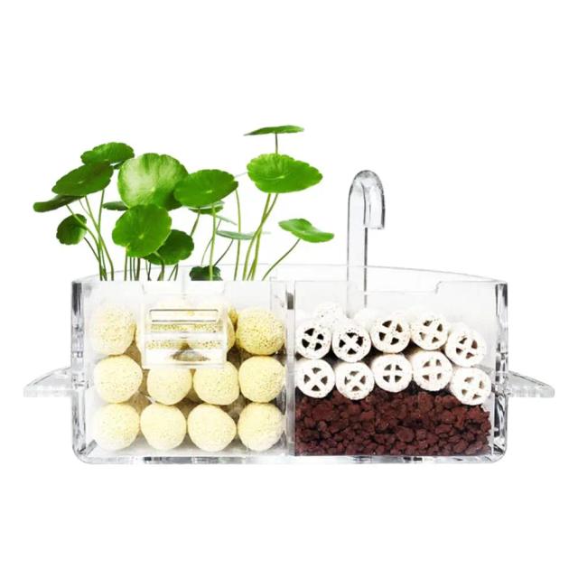 Caixa Externa Trickle Box para Aquário: Purificador de Água Silencioso em Design 3 em 1 para Casa e Jardim