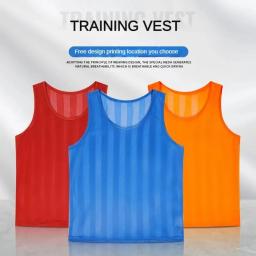 Malha respirável colete de treinamento de futebol contra esportes ao ar livre competição equipe construção atividade colete uniforme da equipe camisa de futebol - Image 1