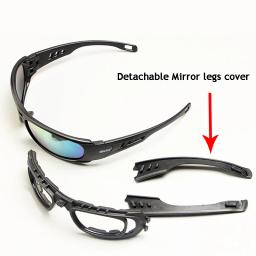 C6 óculos táticos militar pistola de ar tiro óculos de equitação ao ar livre à prova de vento dustproof anti-mosquito óculos polarizados - Image 4