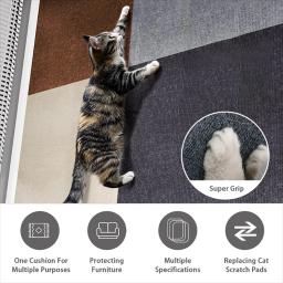 Anti-risco Sofá Protetor para Pet, Afiador de Garra para Cama, Chão, Tapetes de Móveis de Parede, Cat Paws Board, Brinquedos Suprimentos, auto-adesivo - Image 1