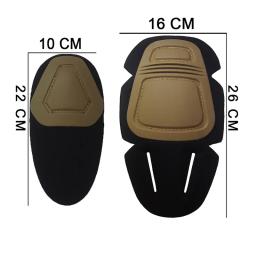 Almofada protetora tática de joelho e cotovelo para paintball airsoft uniforme de combate terno 2 joelheiras e 2 cotoveleiras apenas terno de caça - Image 6