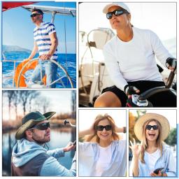 Óculos de sol flutuantes polarizados para homens e mulheres, óculos de pesca esportiva, óculos de pesca, leve, correndo, novo material - Image 6