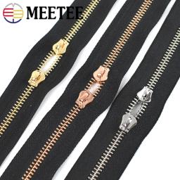 Meetee-Slider Zipper para Zíperes Metálicos, Fitas Saco e Roupas, Pull Repair Kit, Acessório de Bloqueio de Bagagem, 3 5 8 10 #, 10Pcs - Image 6