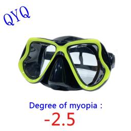 Máscara QYQ Snorkeling, Óculos de Mergulho Míope para Adultos, Óptico, Pode Ser Equipado com Miopia - Image 2