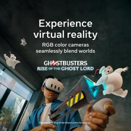 Meta Quest 3 512GB Oculus Headset VR Sem Fio com Resolução 30% Mais Nítida, 2X Potência Gráfica, Teste de 3 Meses Meta Horizon+ com Mais de 40 Jogos - Image 2