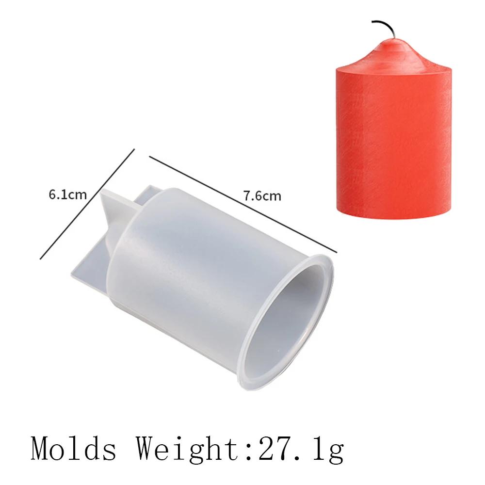 Molde De Vela Cilíndrica De Silicone, DIY Handmade Velas Perfumadas, Moldes De Artesanato De Sabão, Fabricação De Gesso De Resina, Festival Em Casa, Decoração De Jantar - Image 1