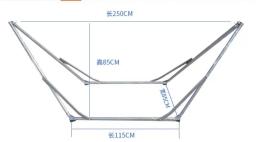 Anti-roll Canvas Mesh Bed, Swing Outdoor Hammock, Quadro dobrável, portátil, Camping, casa, campo, personalizado - Image 5