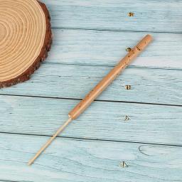 Pássaro Apito Flauta para Crianças, Instrumento Musical de Bambu, Mini Música Rhythm Sound, Lark Bird Toys, Holiday Gift, Brinquedo Assobiando, 1Pc - Image 1