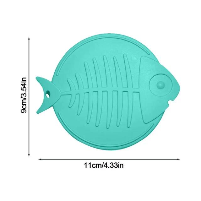 Tampas de Silicone em Formato de Peixe para Ração de Gato e Cachorro