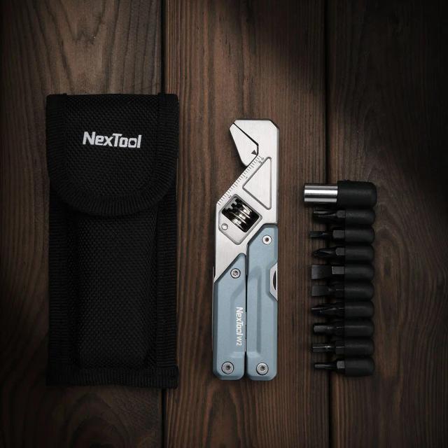 NexTool Chave Leve W2 Multi-Ferramenta 8 em 1 Aço Inoxidável