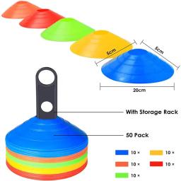 Cone De Disco De Agilidade Conjunto Para Treinamento Multi Esportivo, Cones Espaciais Com Suporte De Plástico, Jogo De Futebol E Futebol, 10 PCs, 15 PCs, 20 PCs, 25PCs - Image 3