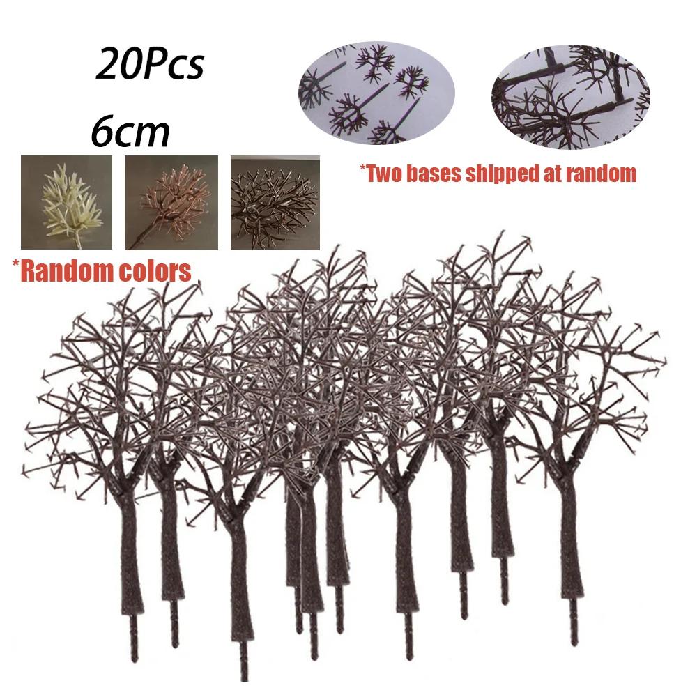 Modelo Marrom O Tronco Nú, Trem Ferroviário, Cenário De Construção, Escala HO, Jardim, Cena De Inverno, Modelo De Layout, 6-14cm, 20Pcs - Image 1