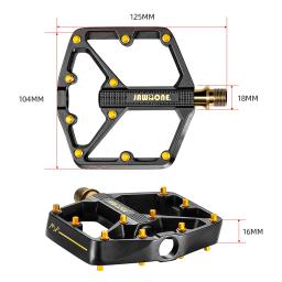 Jawbone-Mountain Bike alumínio pedais, MTB plana pedais, bicicleta ciclismo acessórios, rolamento selado, leve Platfo, 9 ", 16" - Image 5