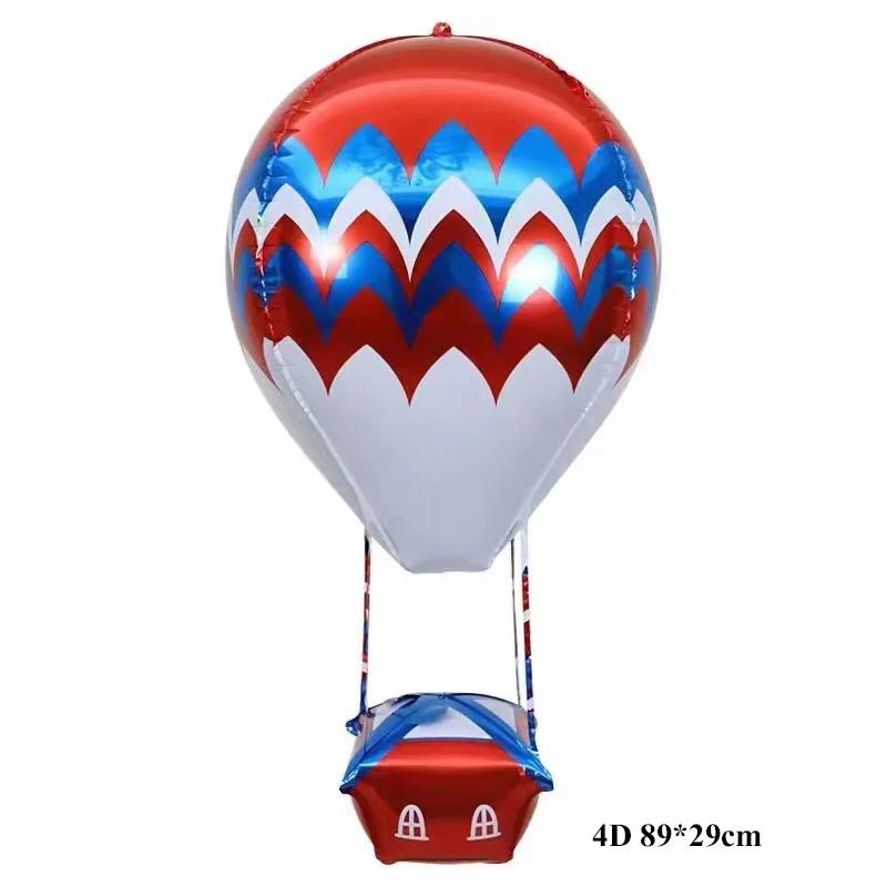 4D Decoração Do Balão De Ar Quente, Festa De Aniversário, Balões De Folha De Hélio De Alumínio, Dia Dos Namorados, Decoração Do Casamento, 89x29cm - Image 1