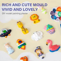 Crianças artes e ofícios conjunto kit de pintura, projetos espaciais atividade criativa diy brinquedos presente, dinossauro brinquedos pintura kit f - Image 6