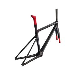 QUENTE! Novo quadro de bicicleta de estrada de carbono v4rs t1100 clássico revestimento vermelho e preto quadro de carbono de alta qualidade + garfo + fone de ouvido + selim + braçadeira - Image 2