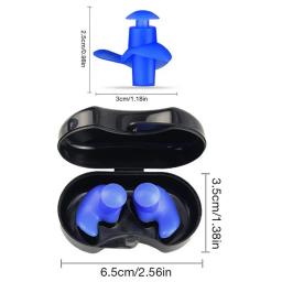 Tampões De Natação Reutilizáveis, Silicone, Tampões De Ouvido Impermeáveis, Esporte De Mergulho, Chuveiro De Surf De Água, Kit De Acessórios De Banho, W0 - Image 6