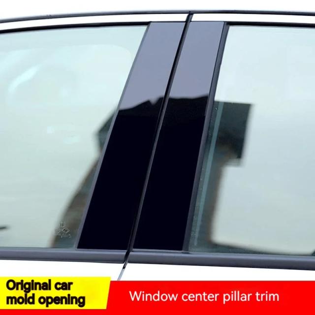 Postes Decorativos para Pilar do Carro Lexus ES e Modelos Relacionados - Conjunto de Adesivos para Guarnição de Janela com 6 Peças