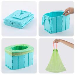 Banheiro portátil para carro de emergência, dobrável balde de acampamento, potty ao ar livre, assento de casa, reutilizável, lavável, piquenique, viagem, balde vômito - Image 4