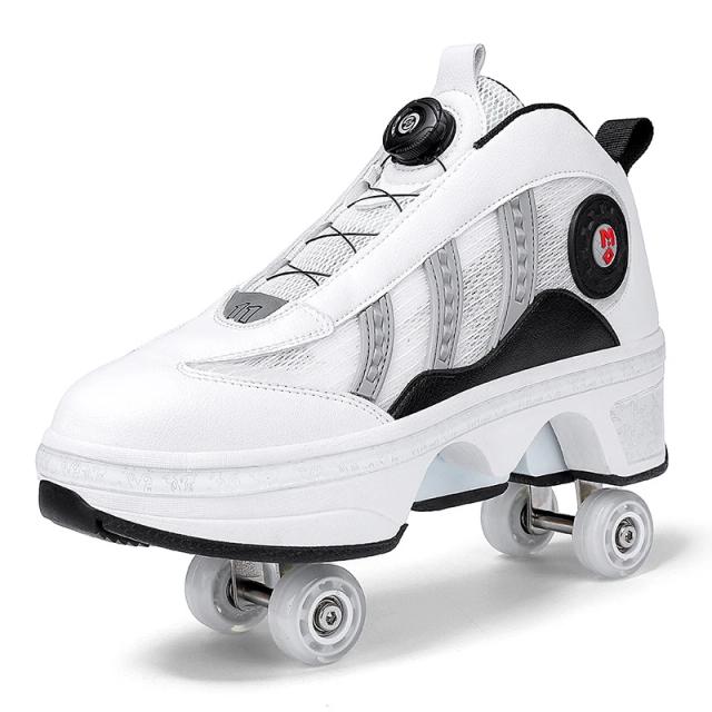 Patins Casuais e Tênis de Rua: Ideal para Parkour e Patinação com 4 Rodas