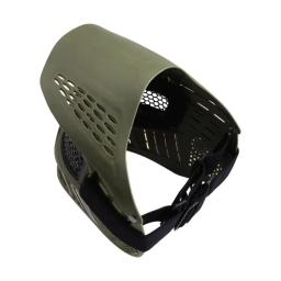 Tático máscara facial completa paintball hexagonal malha de aço inoxidável máscara óculos proteção máscaras airsoft máscara tiro com arco paintball - Image 2