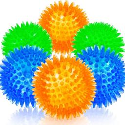 Squeaky Sound Pet Toy Ball, Brinquedos de Limpeza de Dentes, Três Modelos para Cães Pequenos, Médios e Grandes, Pacote de 6 Acessórios para Cães - Image 1