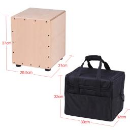 Tamanho médio caixa de madeira cajon tambor de mão instrumento de percussão instrumento de madeira de bétula com saco de transporte de cordas ajustável para adultos garoto - Image 6