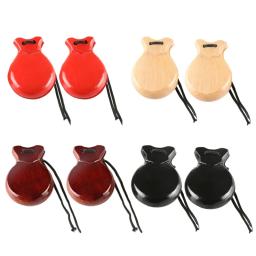 Castanholas dança flamenca com corda castanheiro espanhol para crianças adultos, 2 peças - Image 2