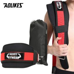 AOLIKES-Cinto de Halterofilismo Ajustável, Cintura e Costas, Haltere de Agachamento, Barbell Deadlift, Treinamento e Fitness - Image 5