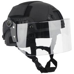 Conjunto de capacete tático com balaclava e viseira, lente protetora ajustável militar do PC, tiro Airsoft Paintball BB, MICH 2000 - Image 1