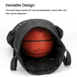 Mochila de bolas de esportes ao ar livre Saco de cordão Saco organizador de basquete e futebol Saco de armazenamento de grande capacidade - Image 3