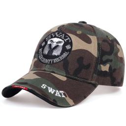 Bonés de beisebol bordado swat para homens e mulheres, secagem rápida, esportes ao ar livre, chapéus snapback, moda, águia - Image 3
