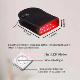 Luz vermelha promove a circulação sanguínea para a mão perto da luva infravermelha para artrite dedos luva dupla face atacado dropshipping - Image 6