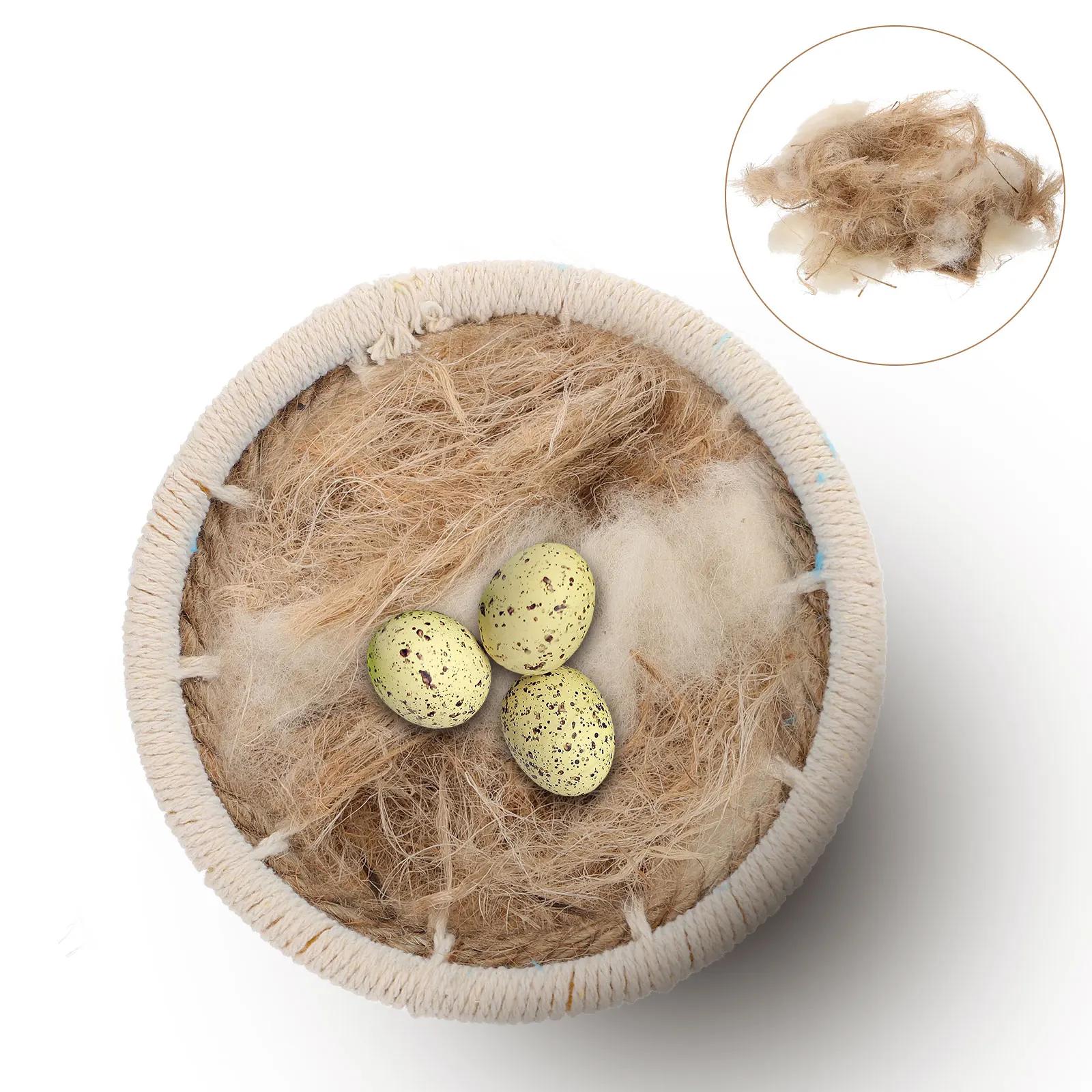 1 pacote de material de nidificação de pássaros 40g, ninho de material de aninhamento de juta/fibra, pássaros, canários, pinhores, ninho cheio de grama, gaiola de pássaros - Image 1
