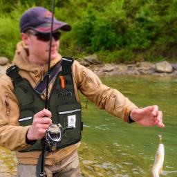 Jaqueta salva-vidas Pro Fly Fishing, colete flutuante, bolsos múltiplos com suporte para garrafa de água, caiaque, vela, passeios de barco, esportes aquáticos - Image 2